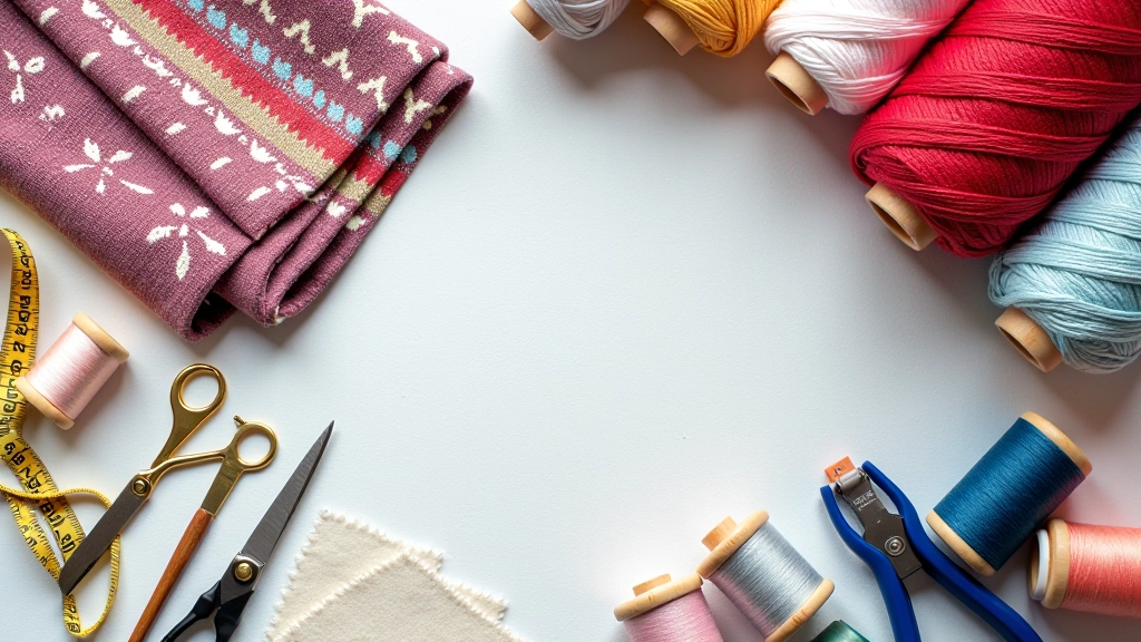 Beginner sewing project with coloured fabric pieces and thread